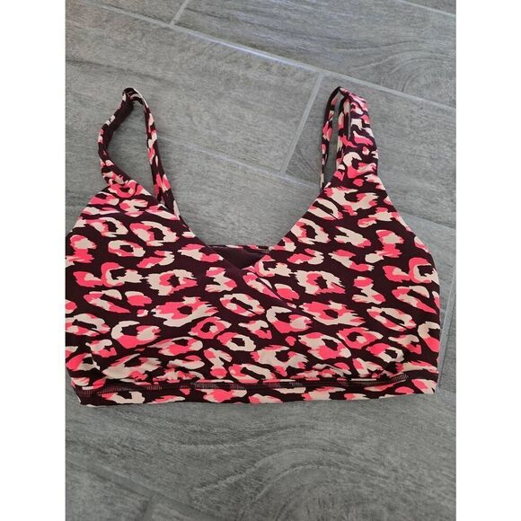 Aerie Offline Goals Medium Support Sports Bra Leopard Print Size‎ Large - Picture 1 of 6